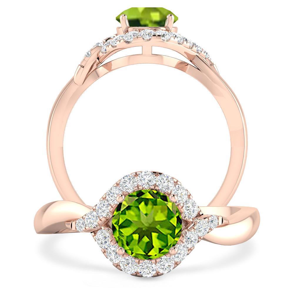 Rose Gold - Peridot