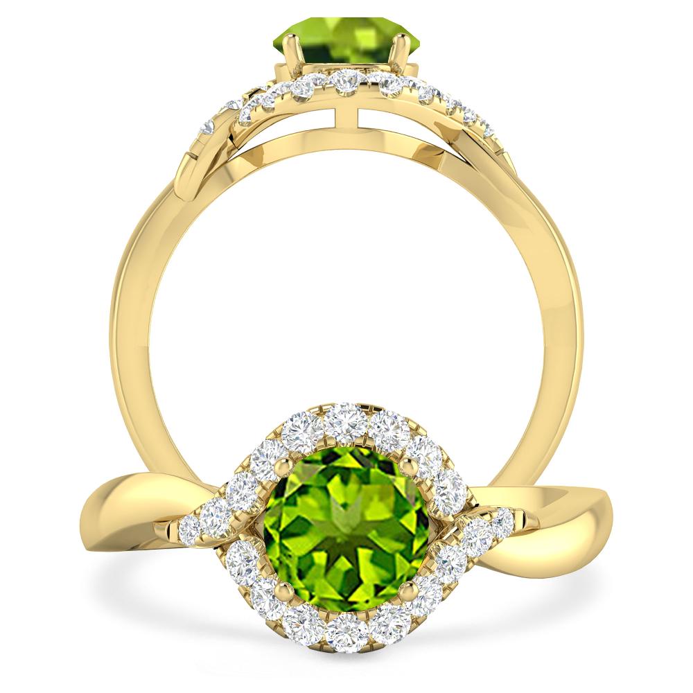 Yellow Gold - Peridot