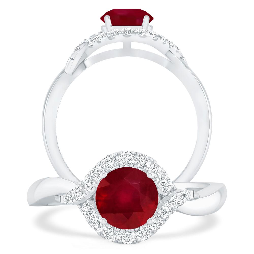 White Gold - Ruby