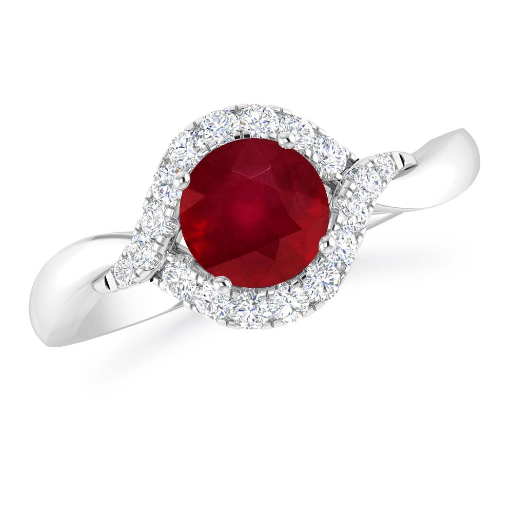 White Gold - Ruby