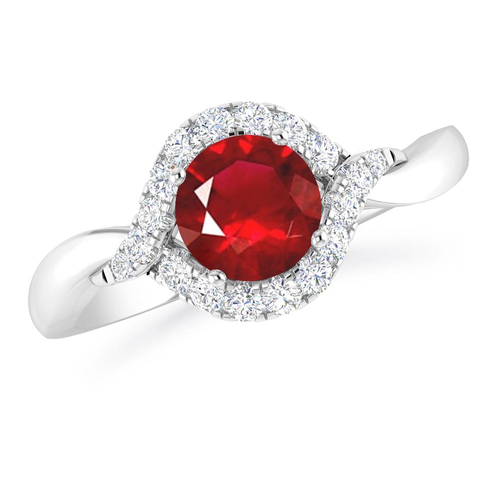 White Gold - Ruby