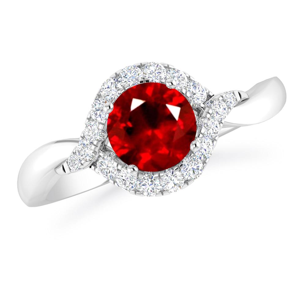 White Gold - Ruby