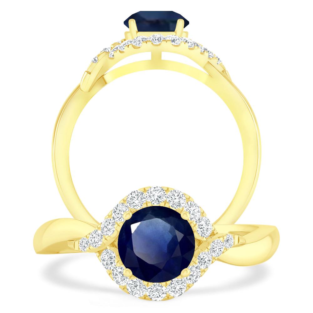 Yellow Gold - Sapphire