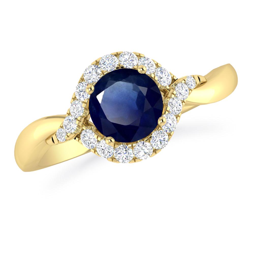 Yellow Gold - Sapphire