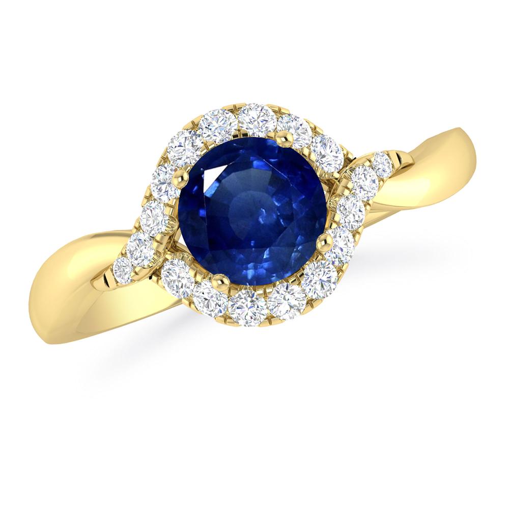 Yellow Gold - Sapphire