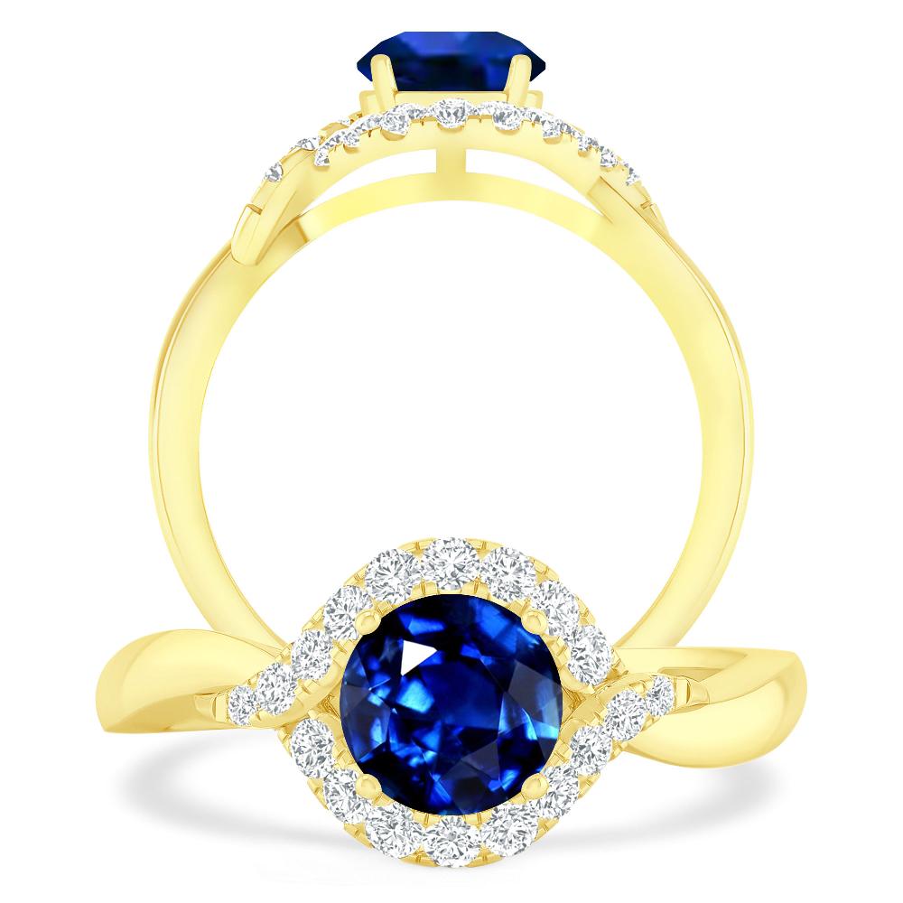 Yellow Gold - Sapphire