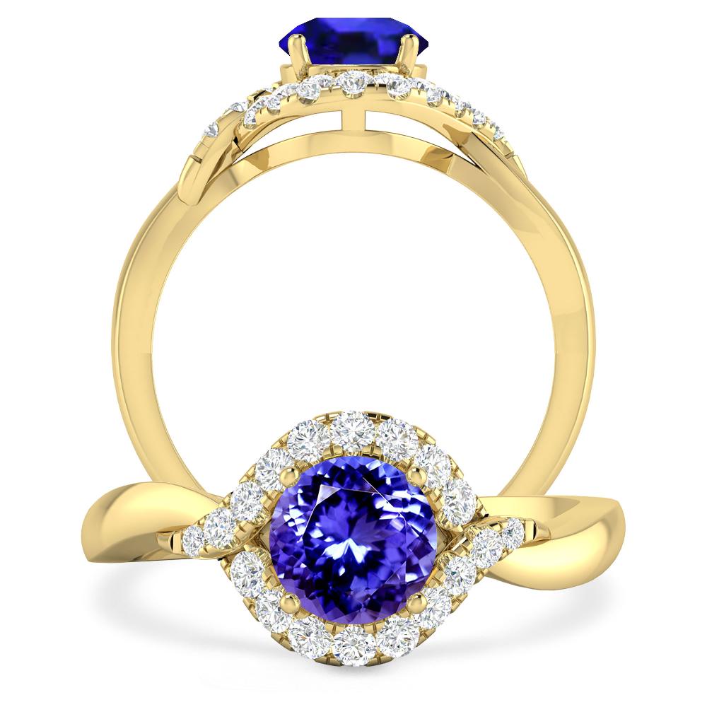 Yellow Gold - Tanzanite