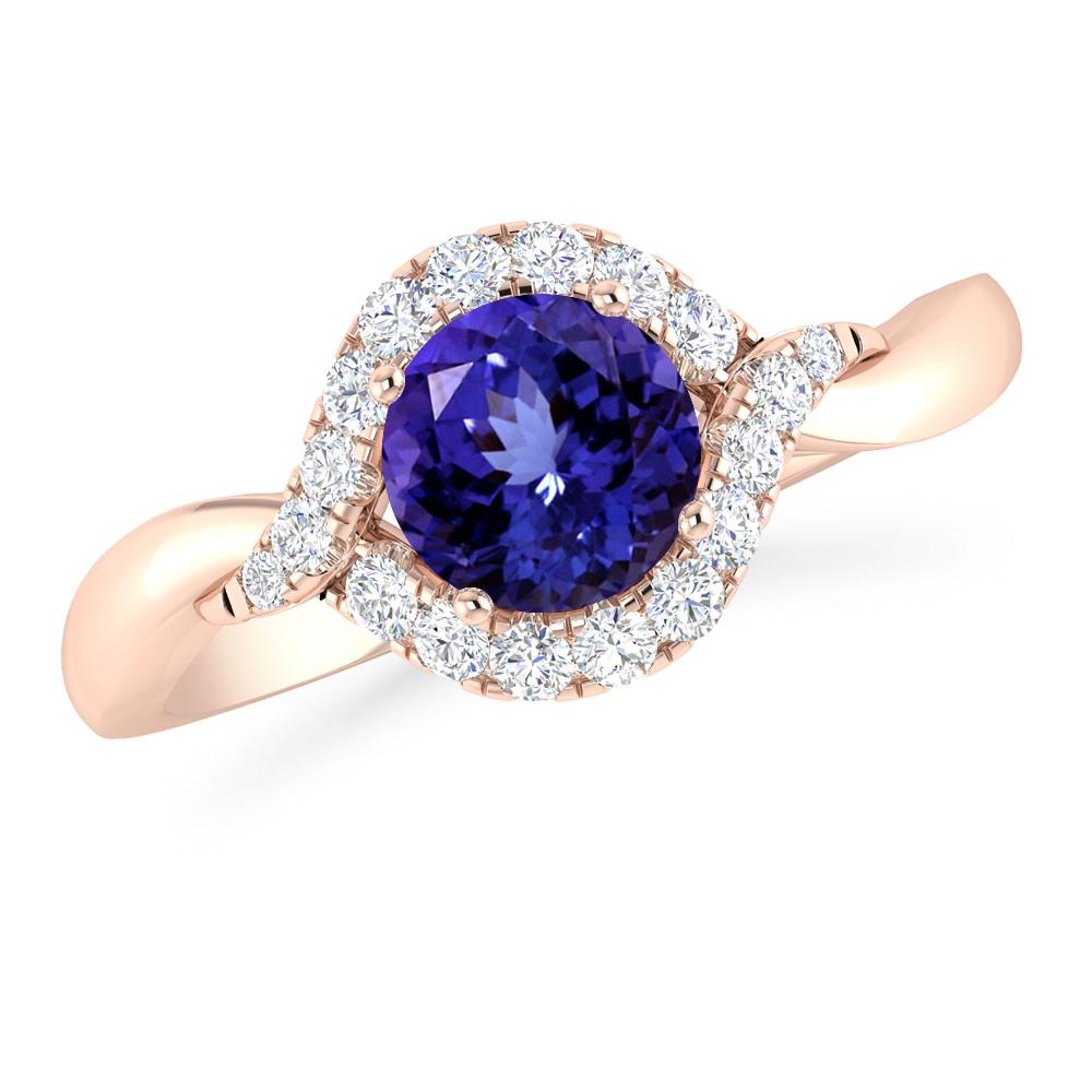 Rose Gold - Tanzanite