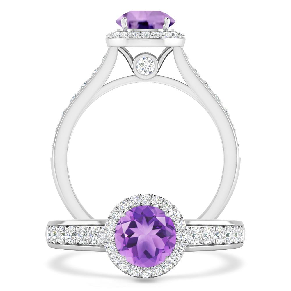 White Gold - Amethyst