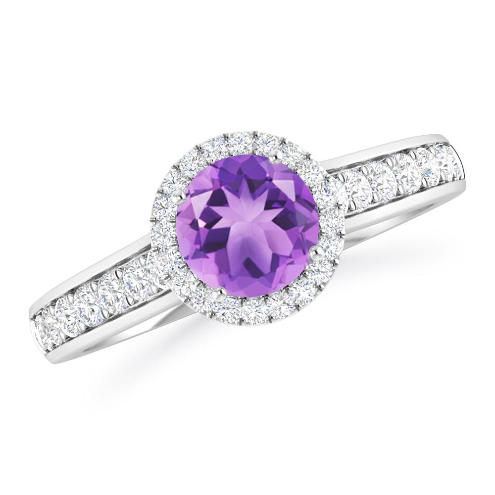 White Gold - Amethyst