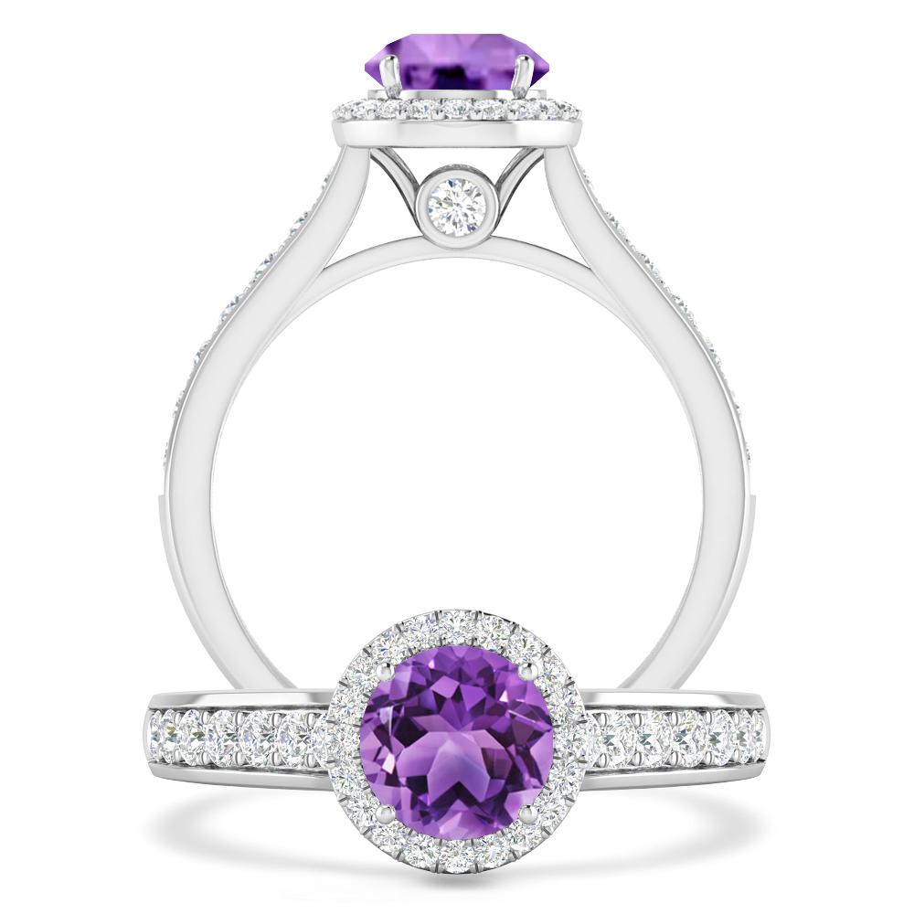 White Gold - Amethyst