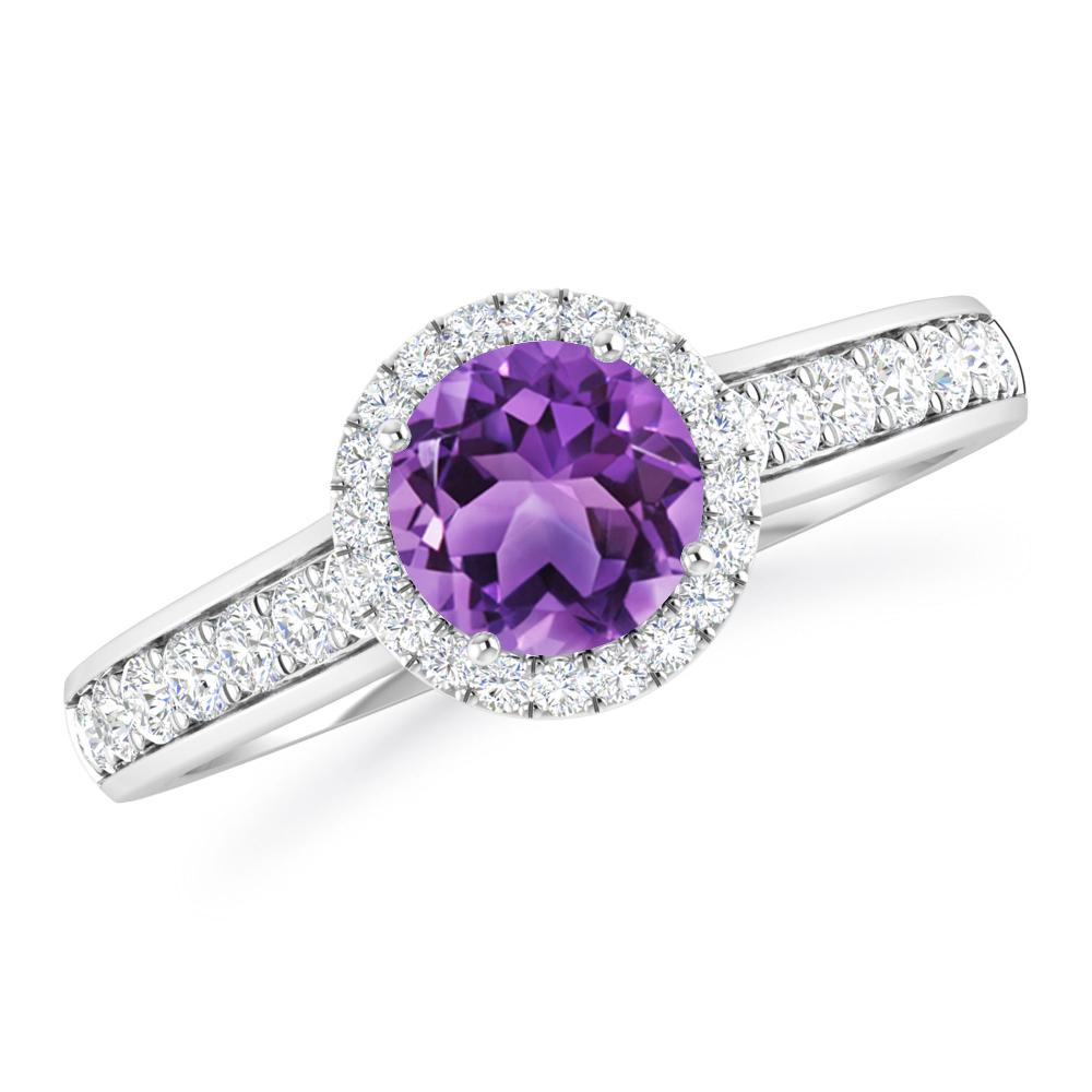 White Gold - Amethyst