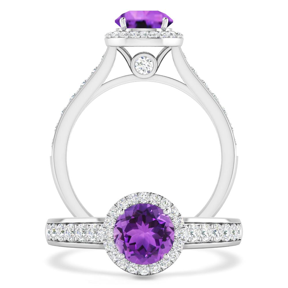 White Gold - Amethyst