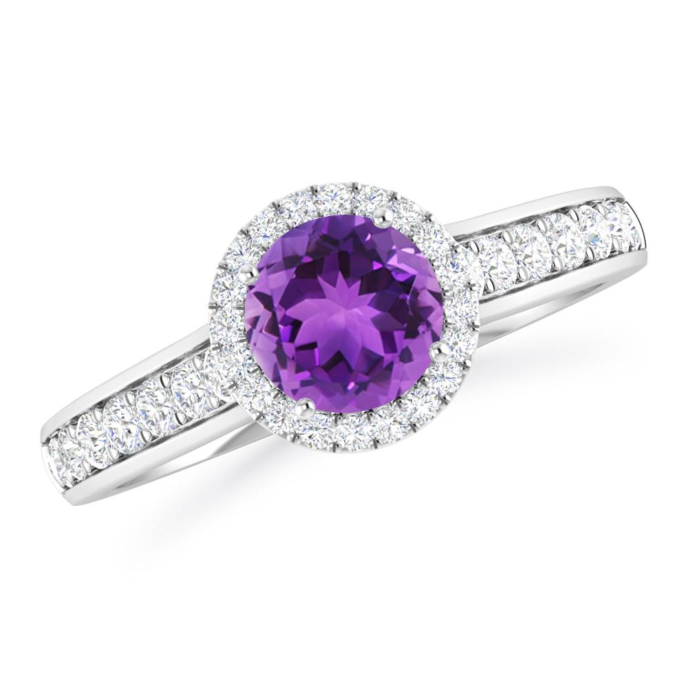 White Gold - Amethyst