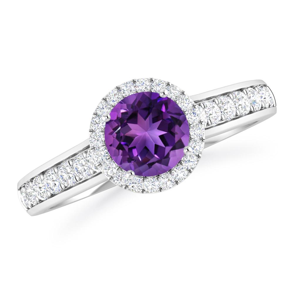 White Gold - Amethyst