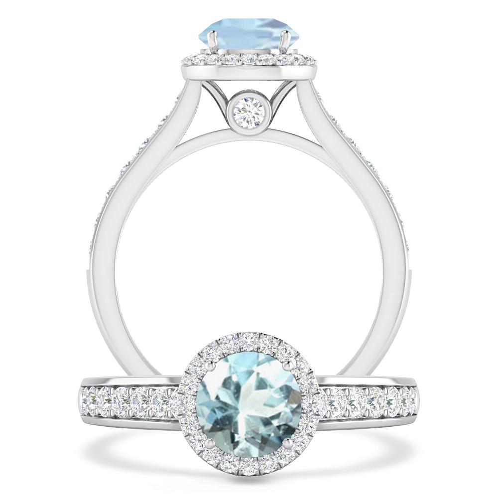 White Gold - Aquamarine