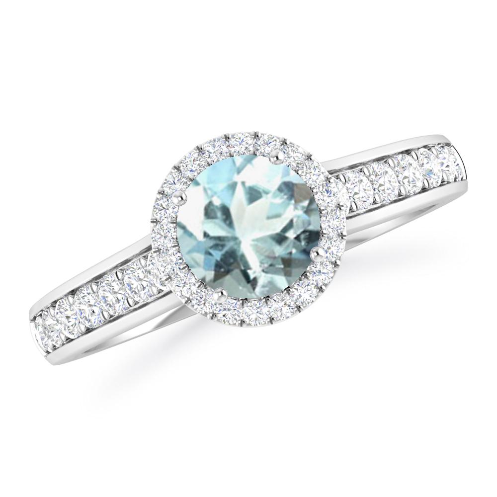 White Gold - Aquamarine