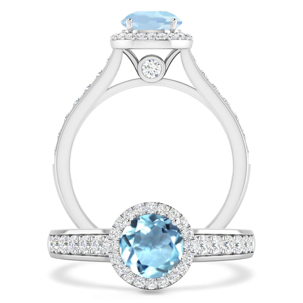 White Gold - Aquamarine