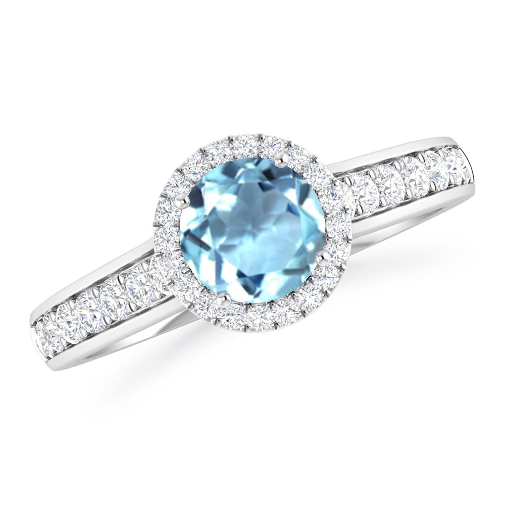 White Gold - Aquamarine