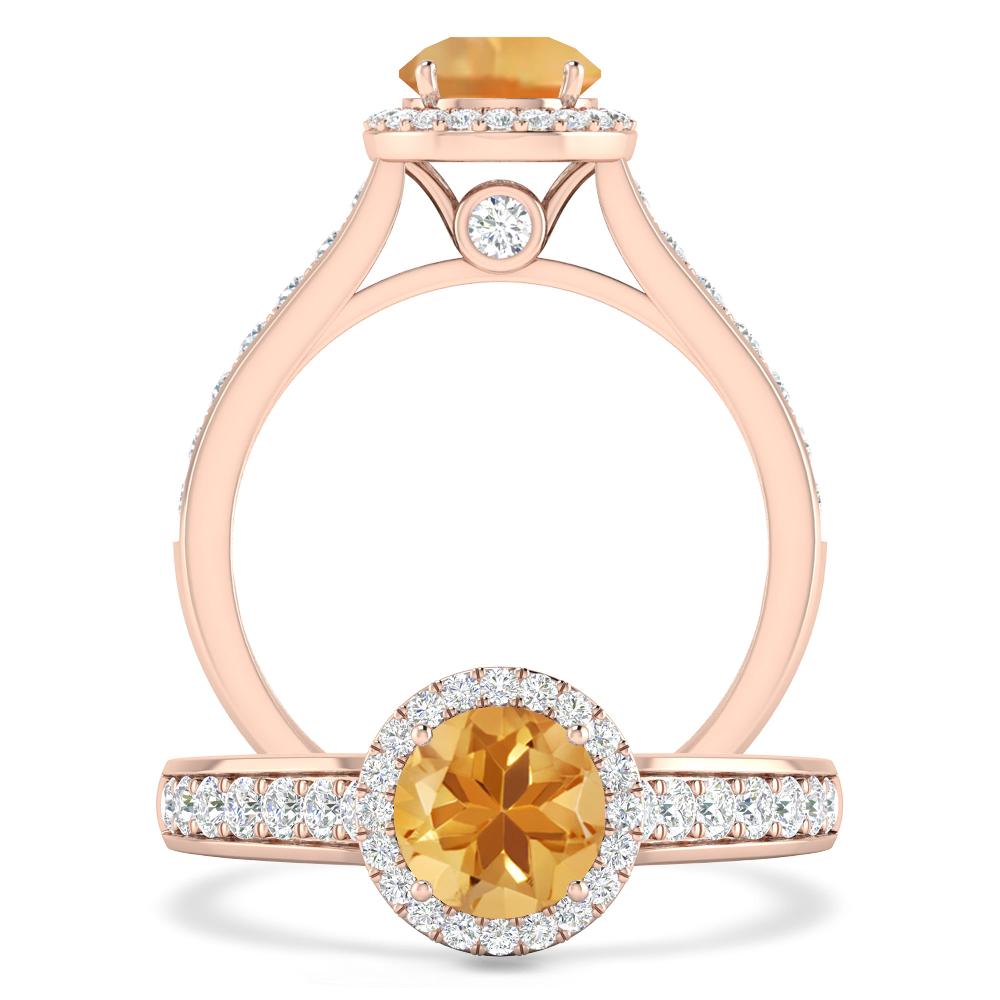 Rose Gold - Citrine