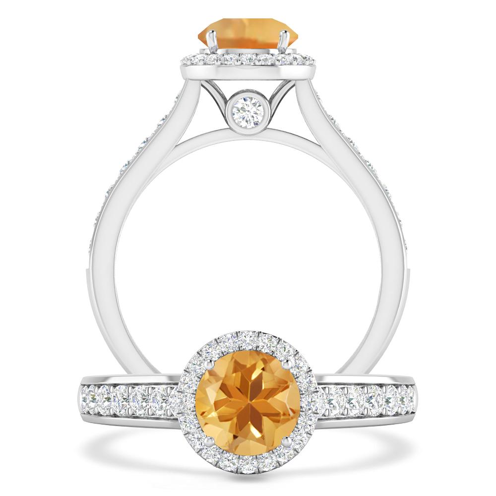 White Gold - Citrine