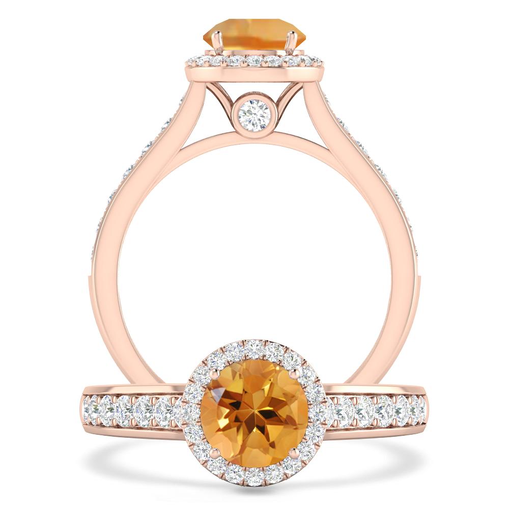 Rose Gold - Citrine