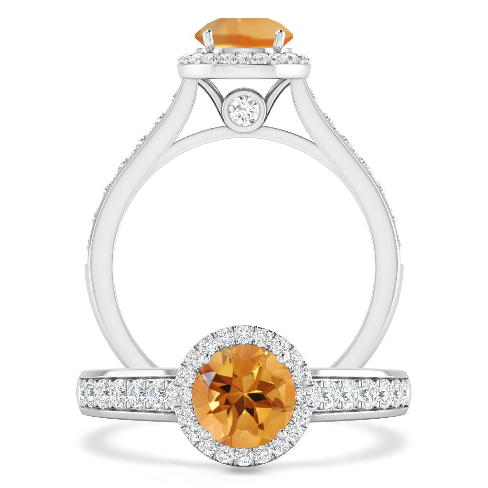 White Gold - Citrine