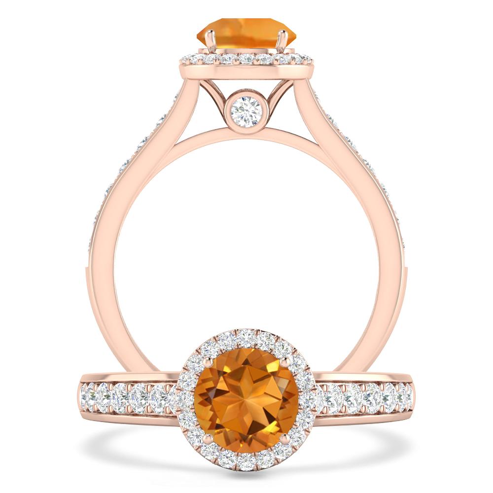 Rose Gold - Citrine