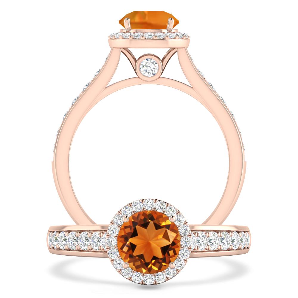 Rose Gold - Citrine