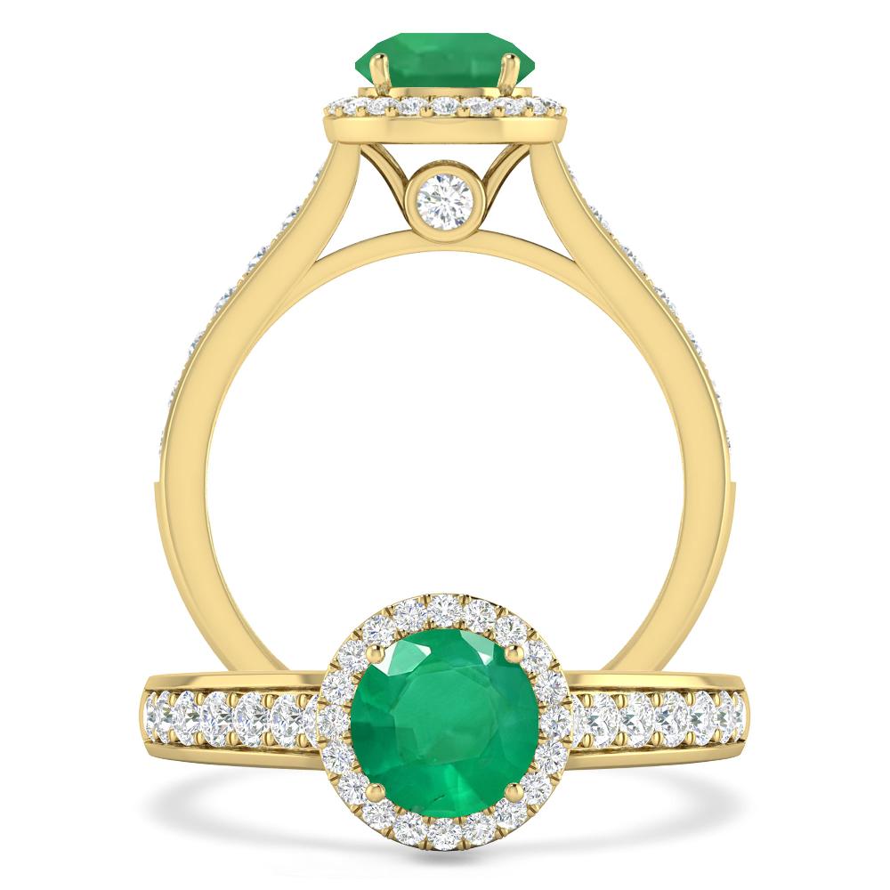 Yellow Gold - Emerald