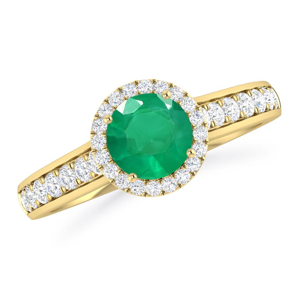 Yellow Gold - Emerald