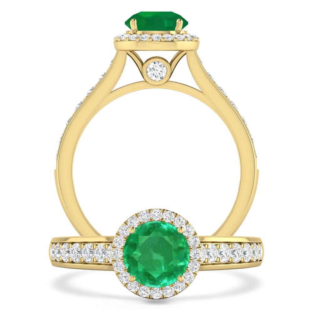 Yellow Gold - Emerald