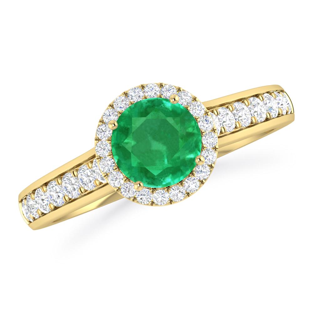 Yellow Gold - Emerald