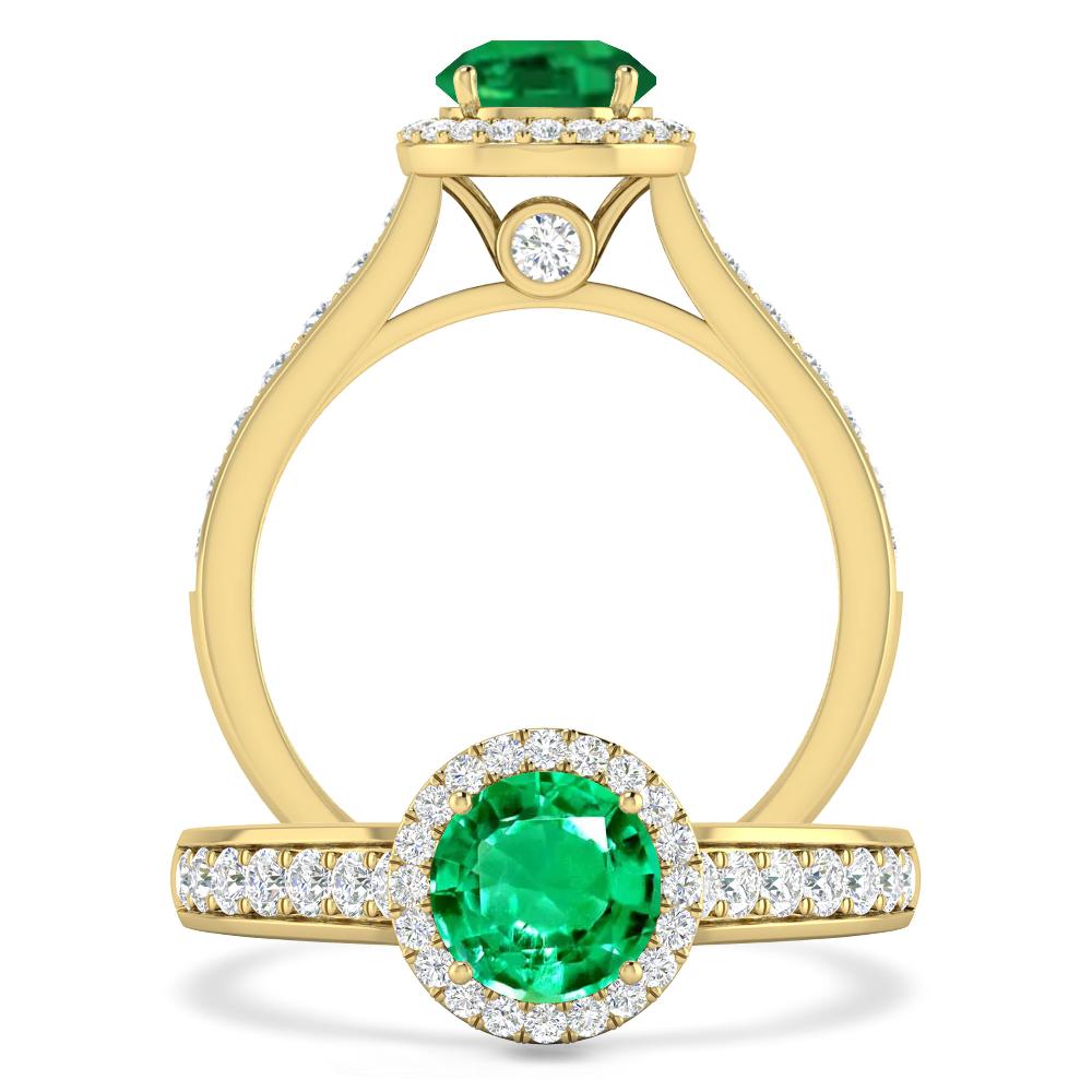 Yellow Gold - Emerald