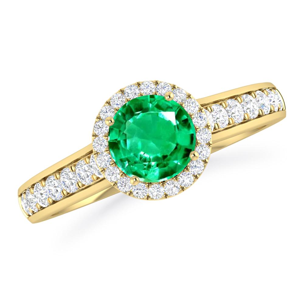 Yellow Gold - Emerald