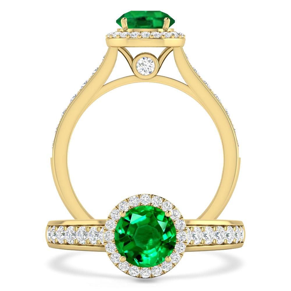 Yellow Gold - Emerald