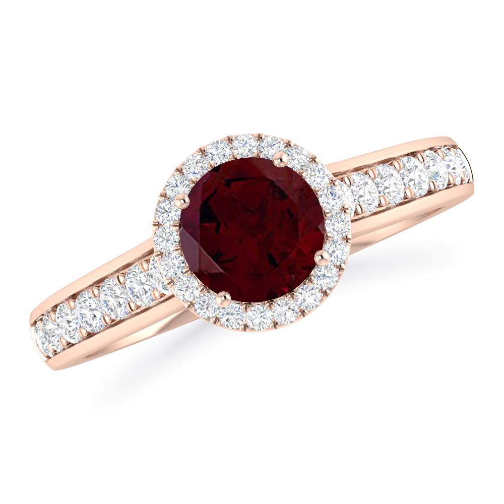 Rose Gold - Garnet