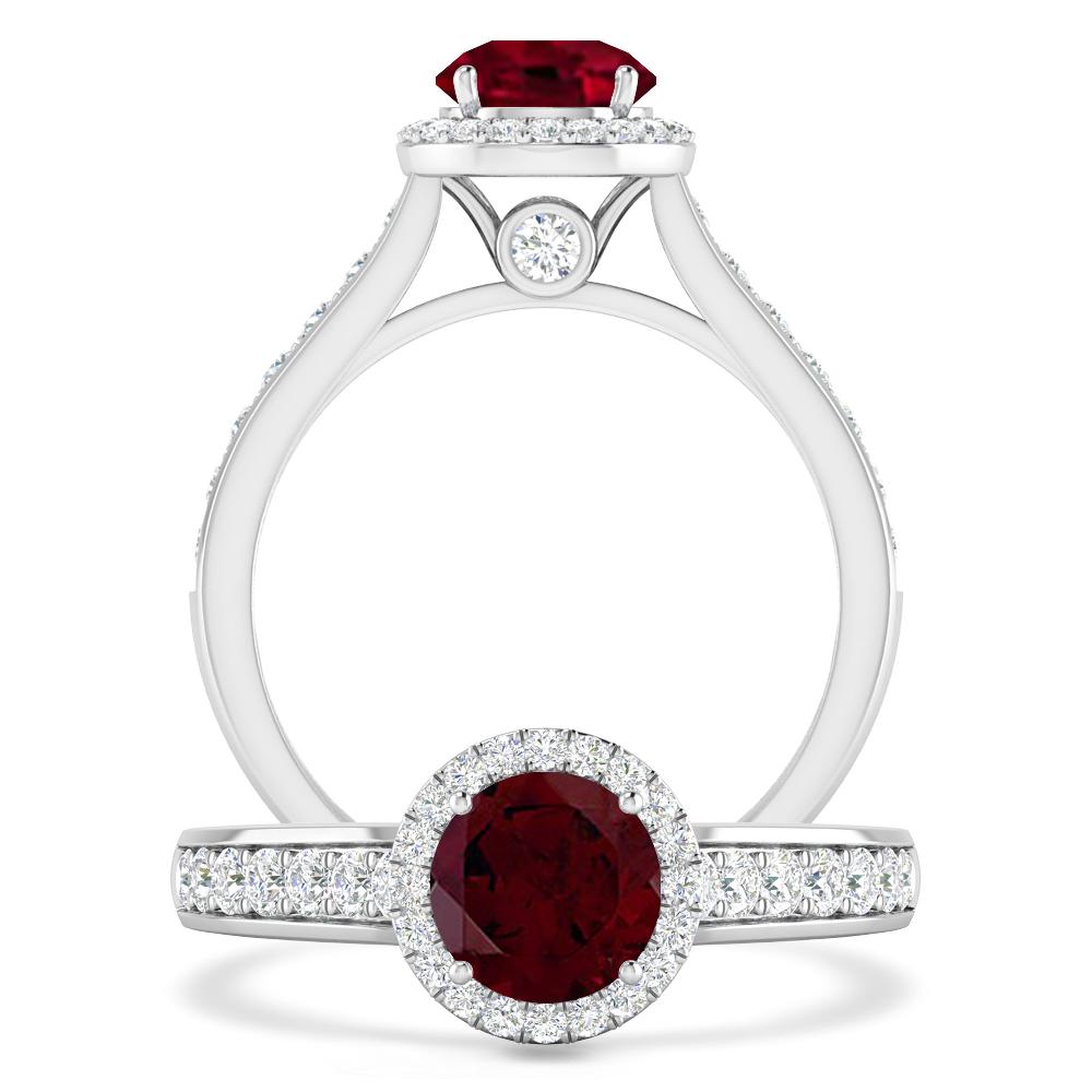 White Gold - Garnet