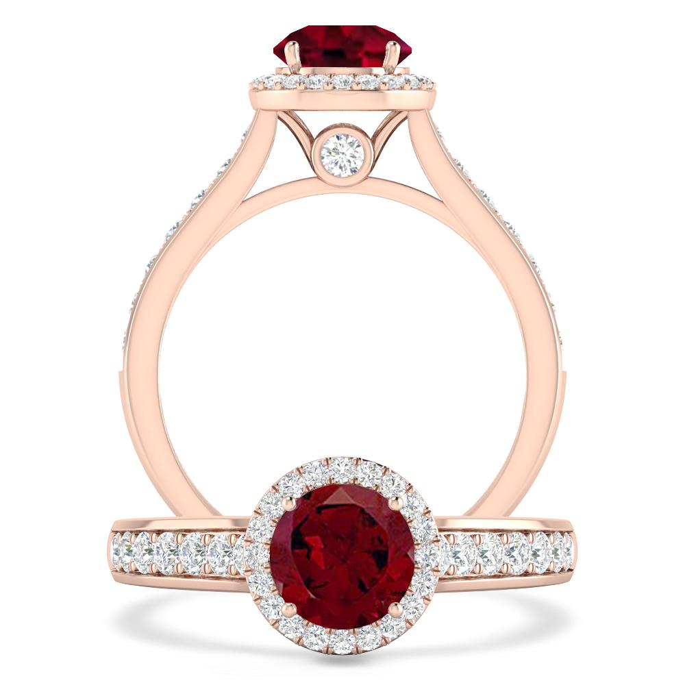 Rose Gold - Garnet