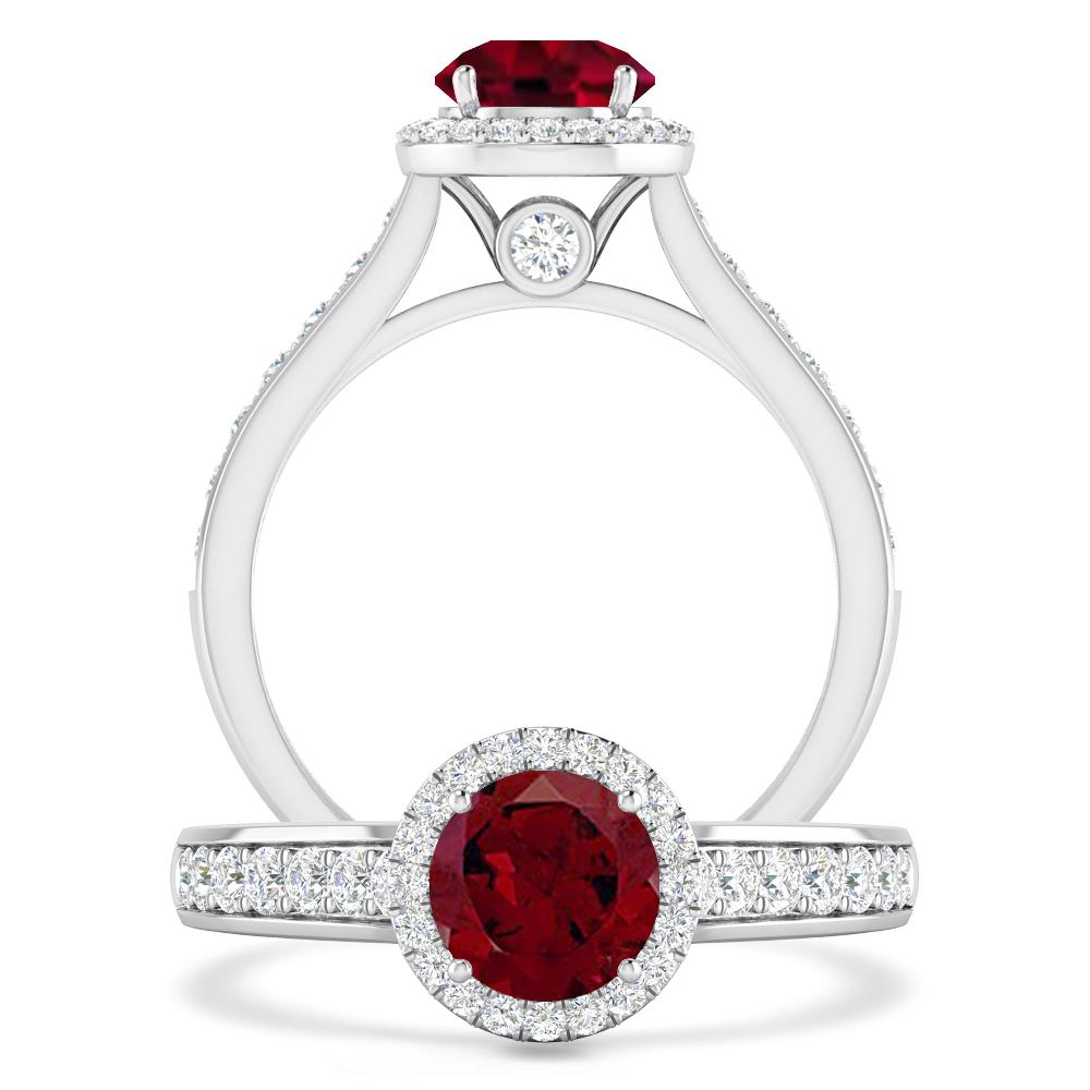 White Gold - Garnet