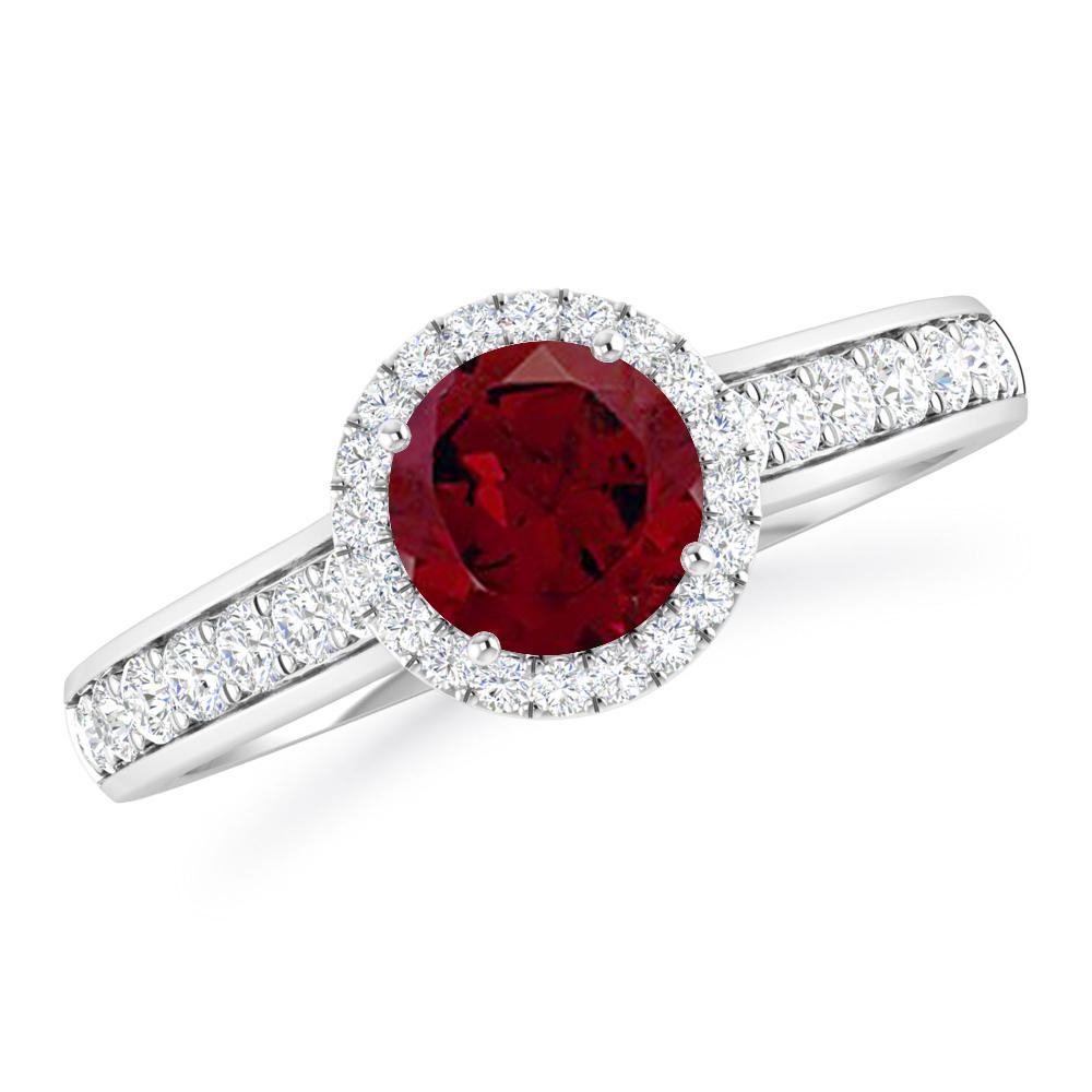 White Gold - Garnet