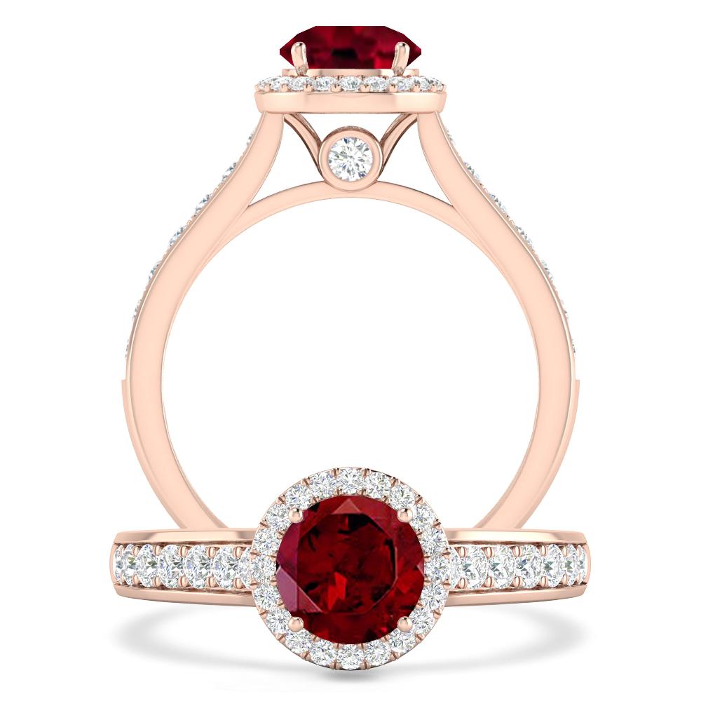 Rose Gold - Garnet