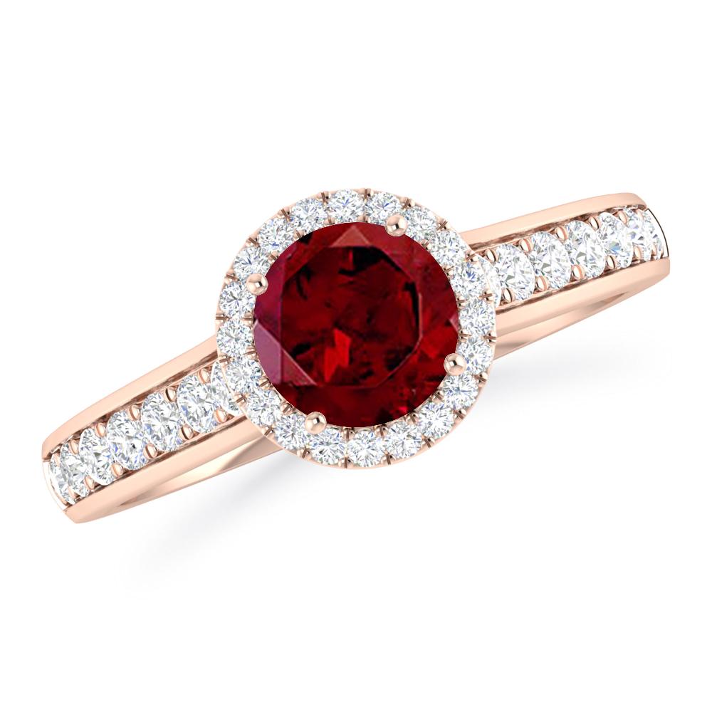 Rose Gold - Garnet