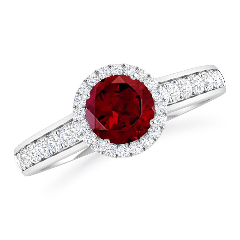 White Gold - Garnet