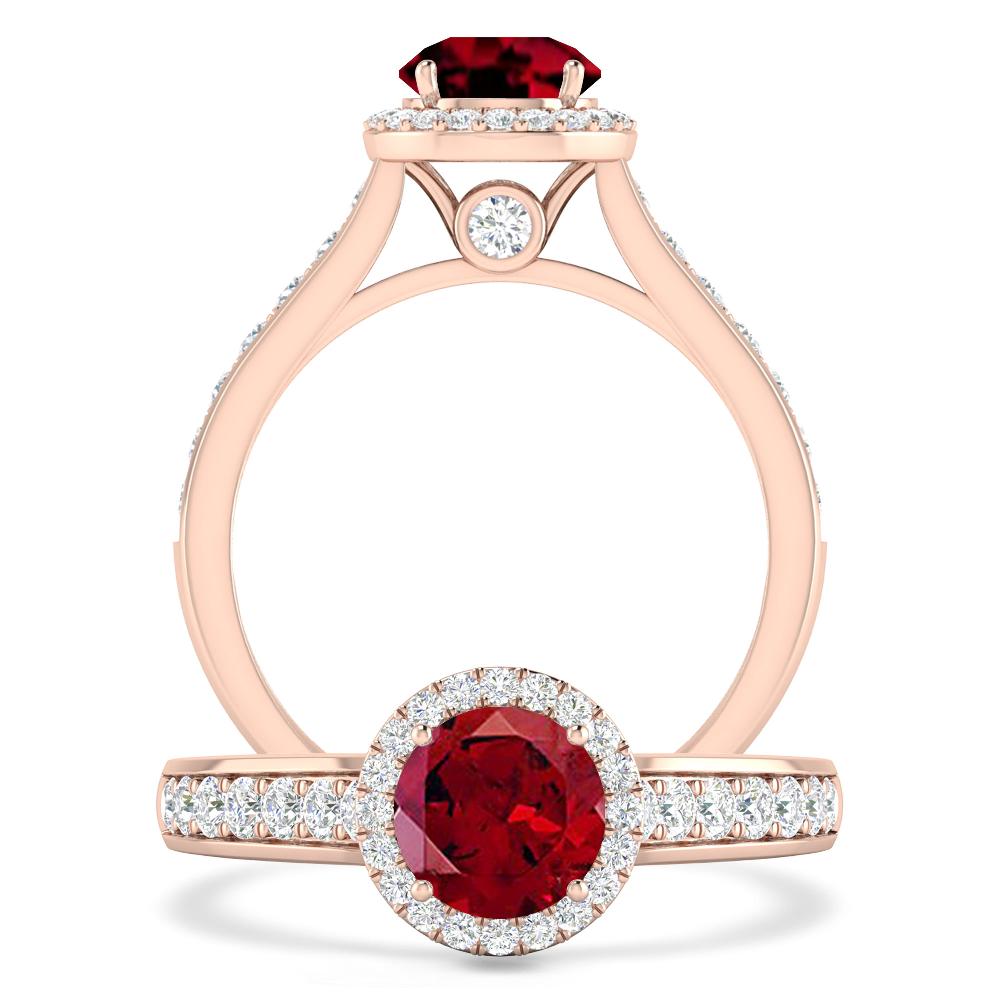 Rose Gold - Garnet