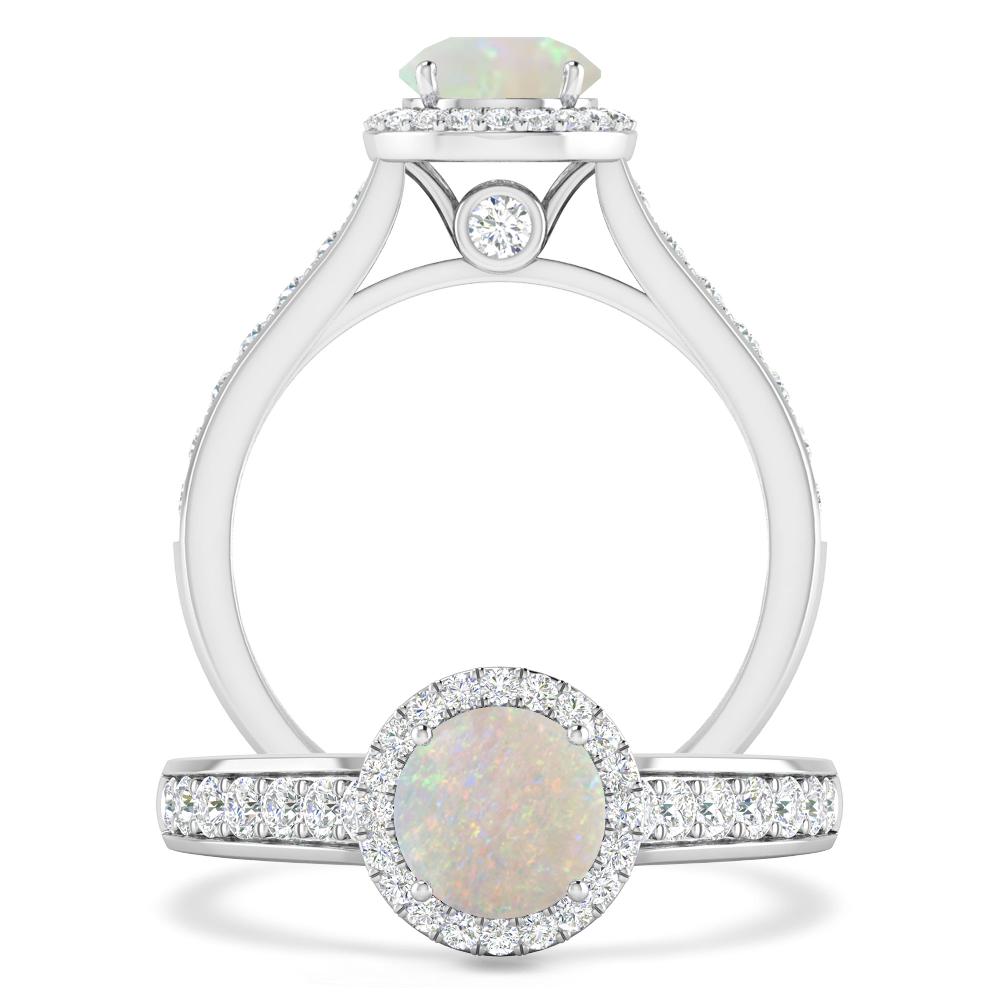 White Gold - Opal