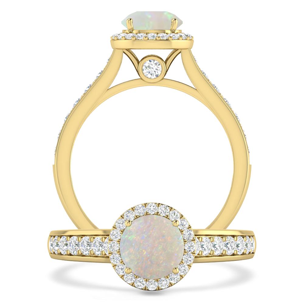 Yellow Gold - Opal