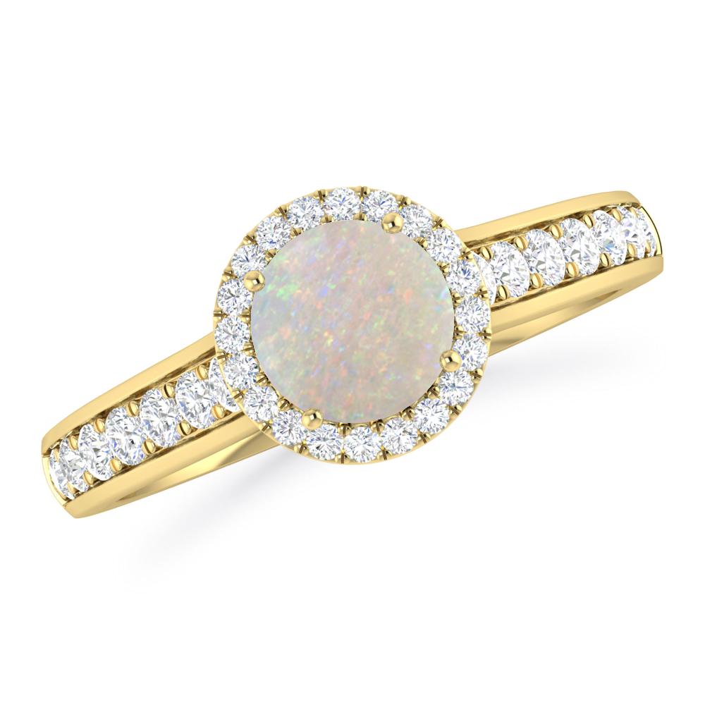 Yellow Gold - Opal