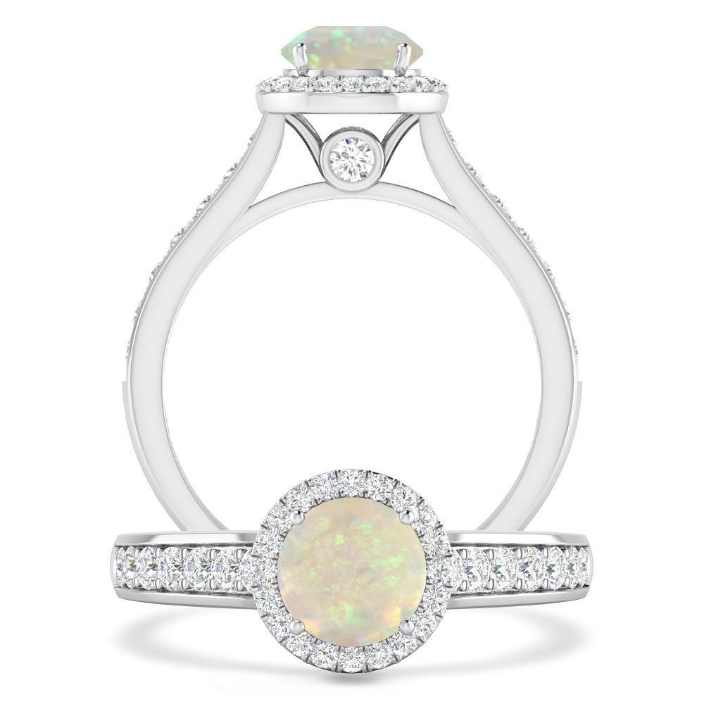 White Gold - Opal