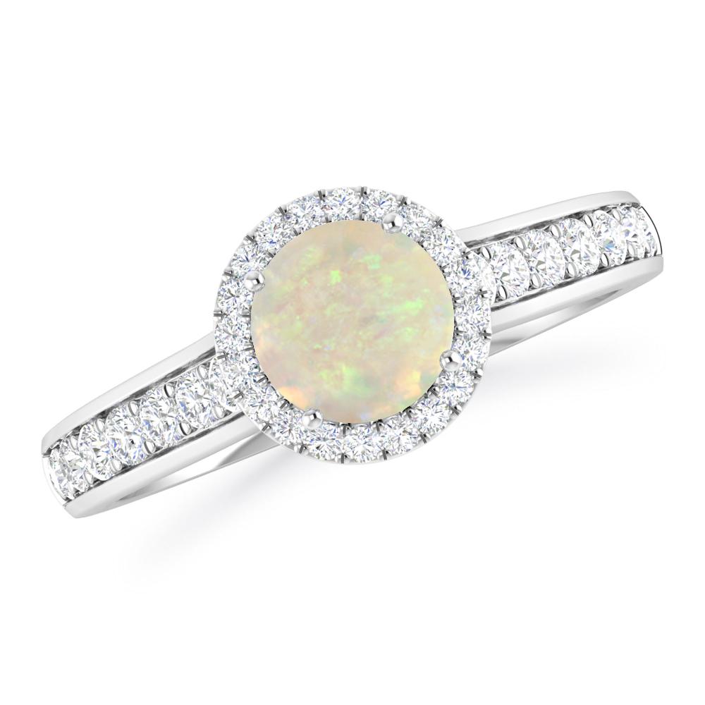 White Gold - Opal